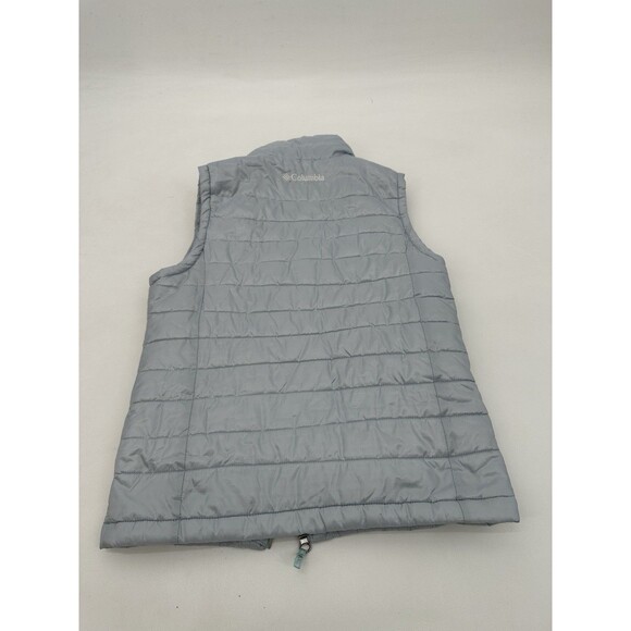 Columbia Women Sleeveless Long Thermo‎ Vest Silver Thermo Lined Small 10 years - Picture 4 of 9